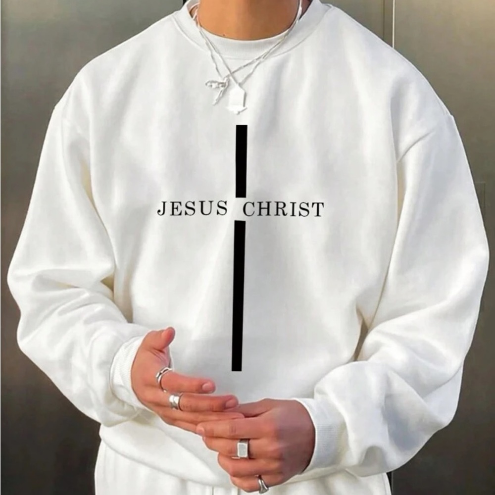 - Men Letter Graphic Drop Shoulder Sweatshirt